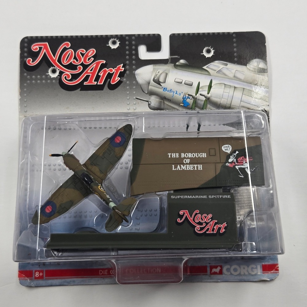 Corgi Nose Art Supermarine Spitfire CS90449 Borough of Lambeth WWII Diecast Mode